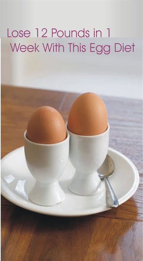 Lose 12 Pounds In 1 Week With This Egg Diet Eten En Drinken Eten