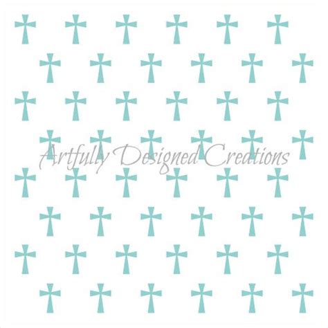 Cross Stencil Etsy