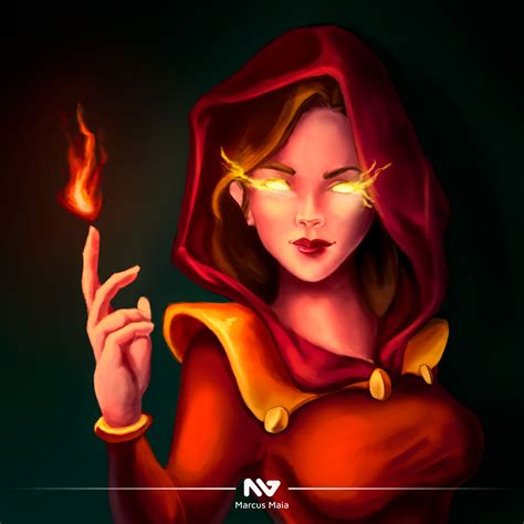 2019 05 24 Fire Witch By Marcusagm On Deviantart