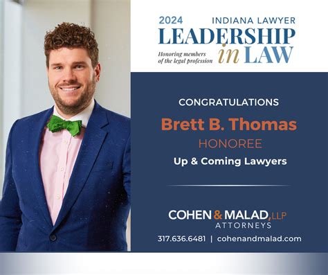 Attorney Brett B Thomas Named 2024 Up And Coming Lawyer Experienced Indiana Law Firm