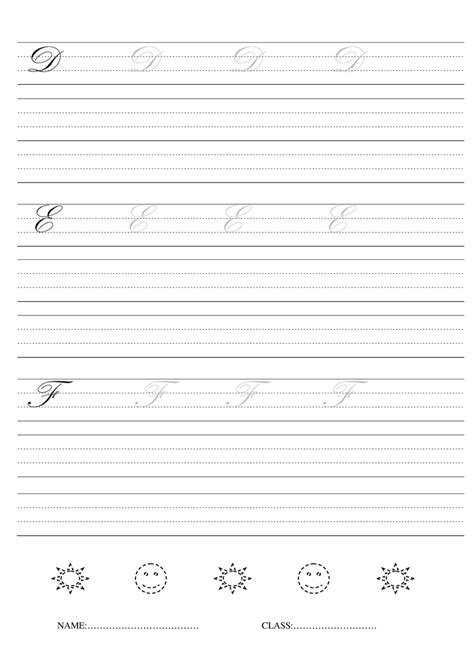 9 Beginning Cursive Writing Worksheets