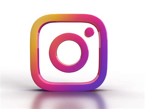 3d Instagram Logo 41308380 Png