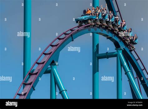 Orlando Florida July 29 2019 People Having Fun Riding Mako