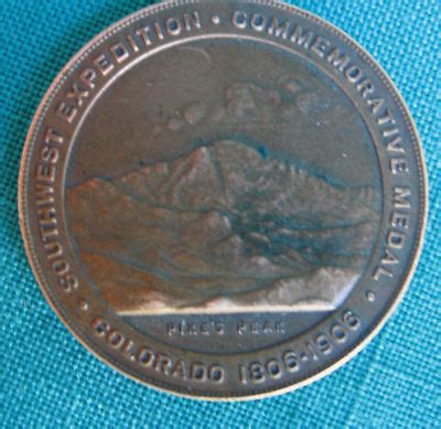 ZEBULON PIKE EXPEDITION CENTENNIAL MEDAL 1906 w/ fob | #152097344