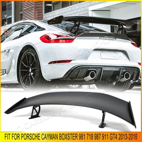 For Porsche Cayman Boxster 981 718 987 997 998 911 Gt4 Rear Trunk Spoiler Wing Ebay