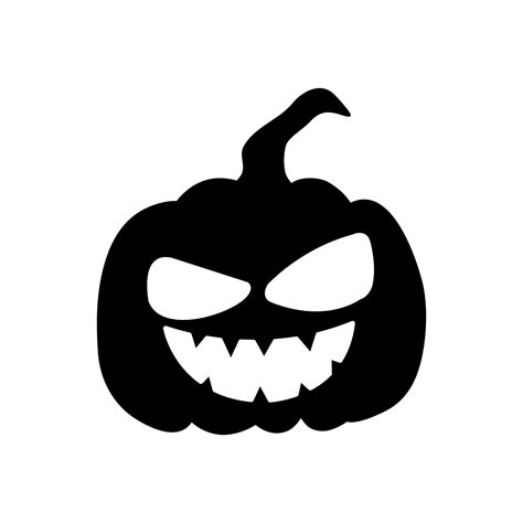 Silhouette Halloween Pumpkin Traditional Icon 3179929 Vector Art At Vecteezy