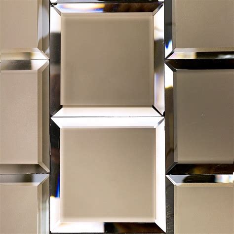 Bronze Beveled 4x4 Mirror Tile Mirror Tiles Antique Mirror Tiles Mirrored Subway Tile