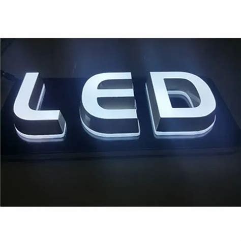 Acrylic Letter Front Lit Led Acrylic Letter Manufacturer From New Delhi