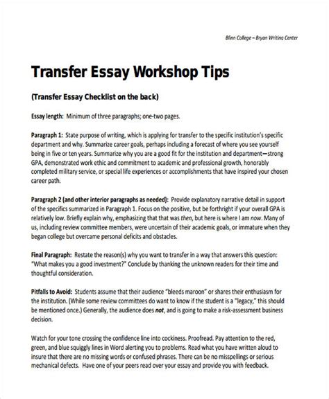 30 College Essay Examples Ms Word Pdf Examples