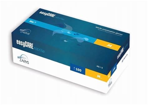EASYCARE Nitrile rękawice nitrylowe bezpudrowe rozmiar M 100 sztuk w ...