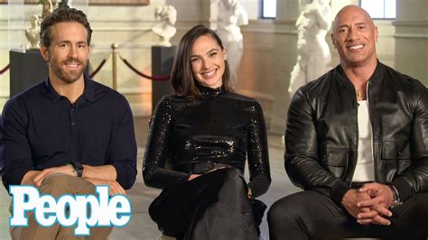 Dwayne Johnson Ryan Reynolds And Gal Gadot Spent Most Of Filming Red