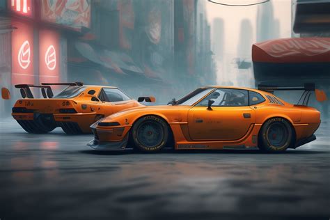 Lexica Mazda Rx7 Race In Cyberpunk City