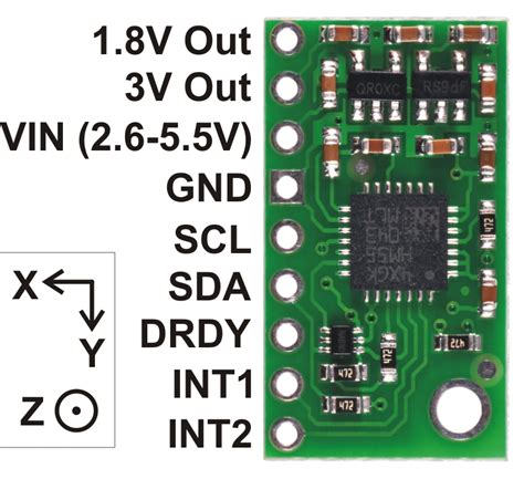 Pololu Lsm303dlm 3d Compass And Accelerometer Carrier With Voltage