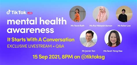 Tiktok Sg Launches New Live Stream For Mental Health Awareness