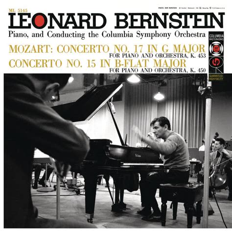 Mozart Piano Concertos Nos 15 17 Remastered Leonard Bernstein