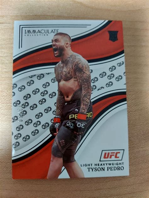 Panini Immaculate Collection Ufc Th Anniversary Tyson Pedro