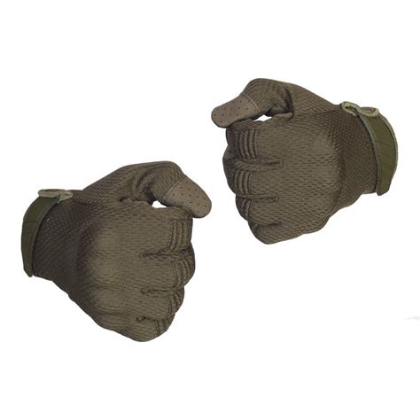 Тактические кевларовые перчатки Half-Gloves. Олива.