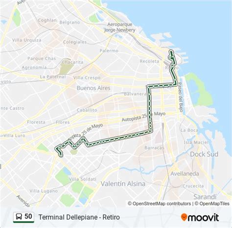 Ruta Horarios Paradas Y Mapas Terminal Dellepiane Retiro Hot