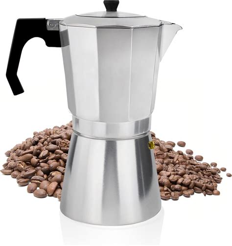 Cafetière Bialetti Moka Express en aluminium 9 tasses 420 ml argent