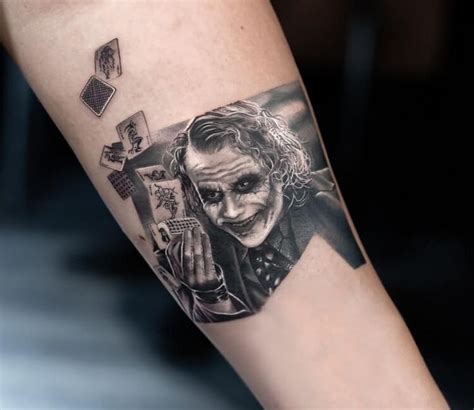 Joker Tattoo By Dani Ginzburg Post Shoulder Tattoo Tattoos