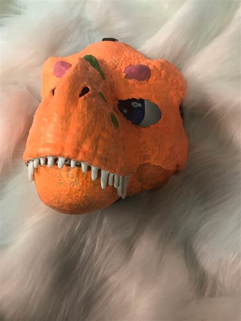 Custom Furry Dino Mask Fursuit With Ears Etsy