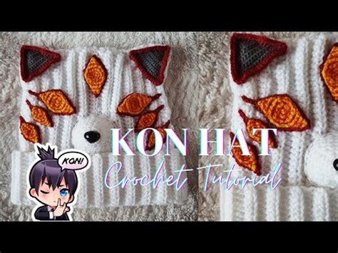 KON CHAINSAW MAN ANIME CROCHET INSPIRED HAT TUTORIAL YouTube