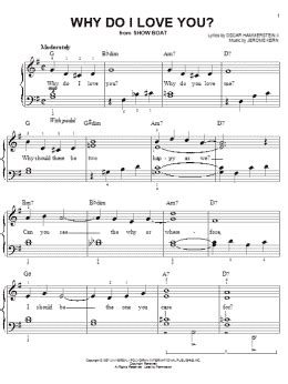 Why Do I Love You? (Easy Piano) - Print Sheet Music Now