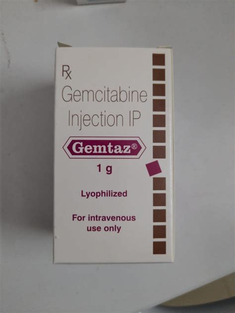 Gemtaz 1gm Injection Gemcitabine Sunpharma Vial At Rs 2500 Vial In New