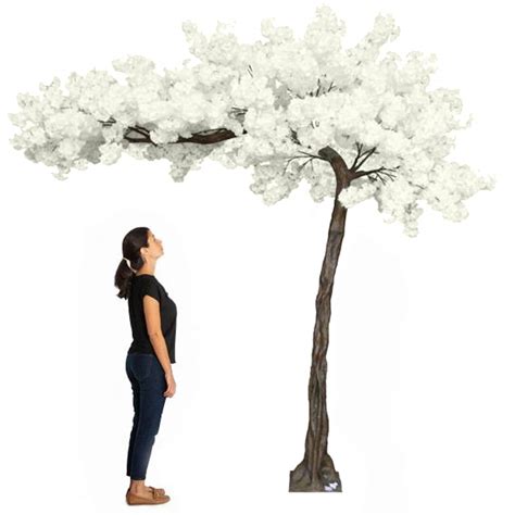 11 Foot Artificial White Cherry Blossom Tree Event Décor Direct