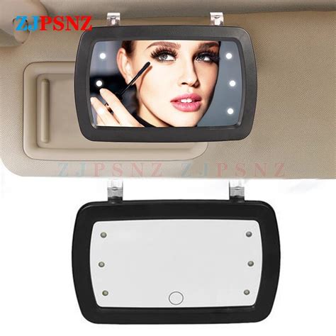 Universal Car Sun Visor Makeup Mirror Led Touch Switch Mirror Auto Sun