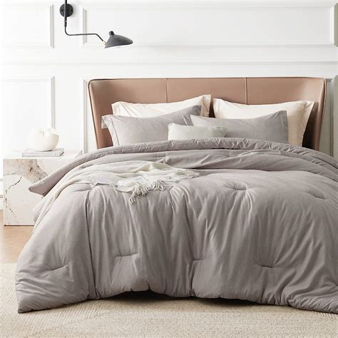 Amazon Bedsure California King Comforter Set Linen Comforter Cal