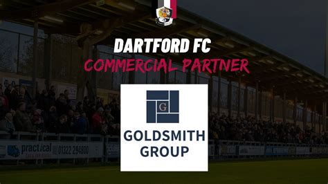 The Goldsmith Group Become A Shirt Partner At Dartford Football Club