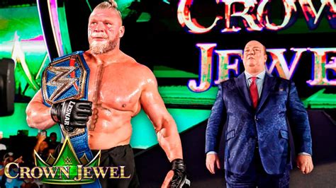 Brock Lesnar Nuevo Campe N Universal En Crown Jewel Wwe Crown Jewel