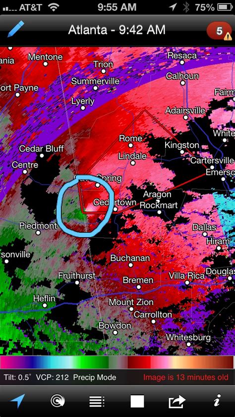 Velocity couplet on the Alabama/Georgia border | Rockmart, Mentone, Bowdon