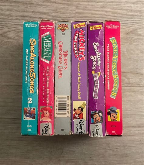 Vintage Walt Disney Sing Along Songs Vhs Lot Grelly Usa