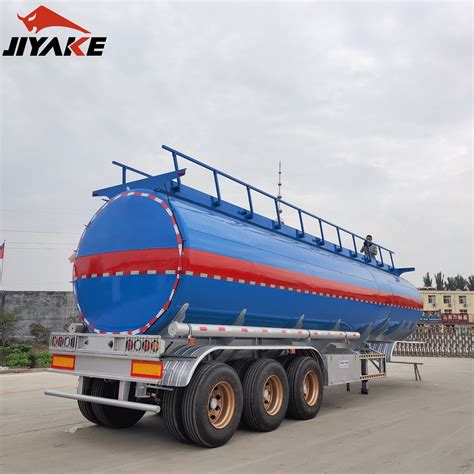 Jiyake New 3 Axle 45000 Liters Stainless Steel Fuel Tanker Trailer For