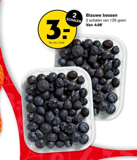 Blauwe Bessen 125 Gram Aanbieding Bij Hoogvliet