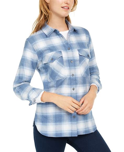 Pendleton Cotton Elbow Patch Plaid Flannel Shirt And Reviews Tops