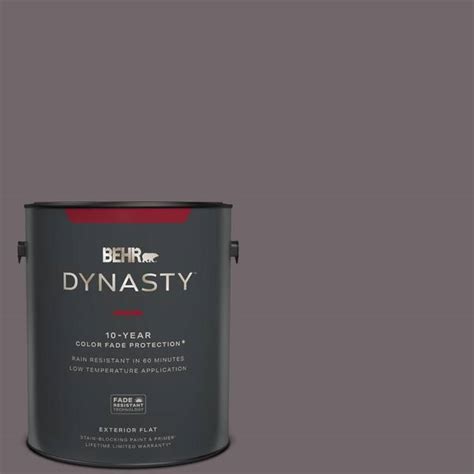 BEHR DYNASTY 1 Gal N570 5 Curtain Call Flat Exterior Stain Blocking