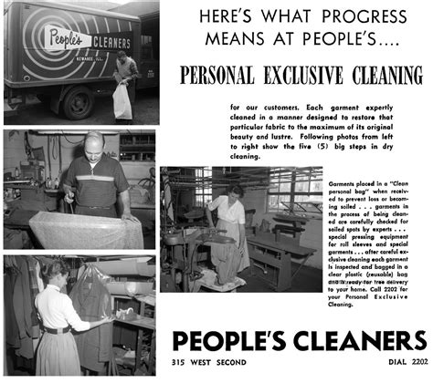 Peoples Cleaners 1957 The Kewanee Historical Society