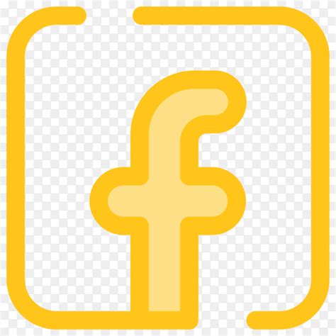 Yellow Facebook Logo Design On Transparent Background Png Similar Png