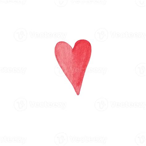 Watercolor Red Heart 12375257 PNG