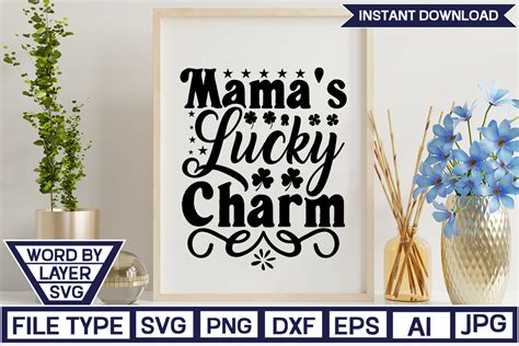 Mama S Lucky Charm Svg Cut File Graphic By Nzgraphic Creative Fabrica