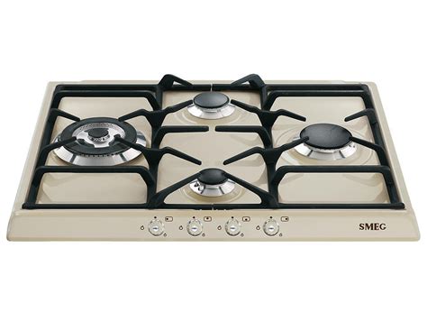 Placa De Gas Smeg Sr Px Gas Natural Cm Crema Worten Es