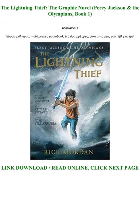 Ebook The Lightning Thief The Graphic Novel Percy Jackson And The Olympians Book 1 Pre Order