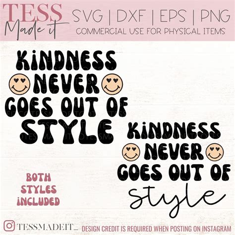 Kindness Svg Retro Font Svg Mental Health Svg Tess Made It