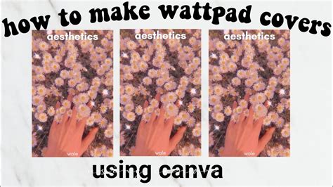 How To Make Wattpad Covers Using Canva YouTube