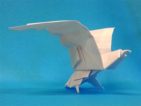 Origami Bild Origami Faltanleitung Adler