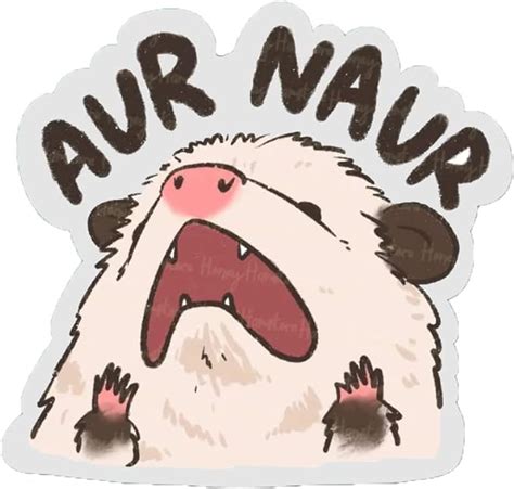 Opossum Aur Naur Cute Sticker Funny Sticker Possum Sticker Ts