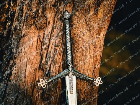 Handmade Scottish Claymore Sword J Steel Highland Claymore Black